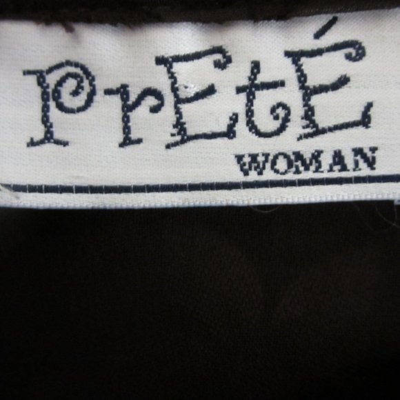 Vintage Prete Woman Plus 3X Brown Floral LS Blouse Shirt Silky Cottagecore - Picture 3 of 12